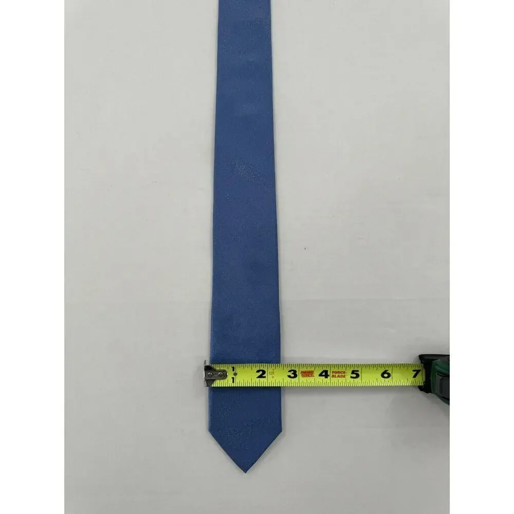 Calvin Klein Mens Tie Blue Iridescent Sparkle Silk Blend Formal Party​​​ - Picture 3 of 8